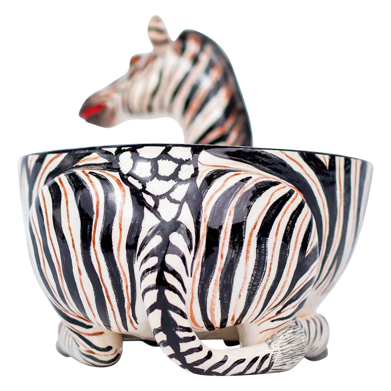 Zebra peanut bowl