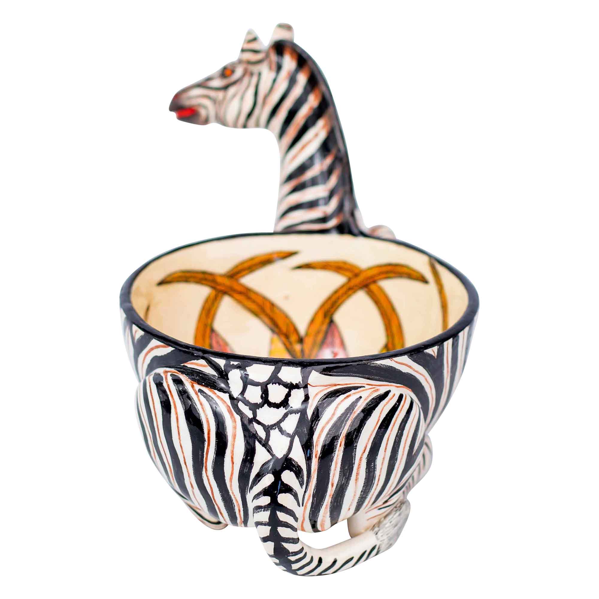 Zebra peanut bowl