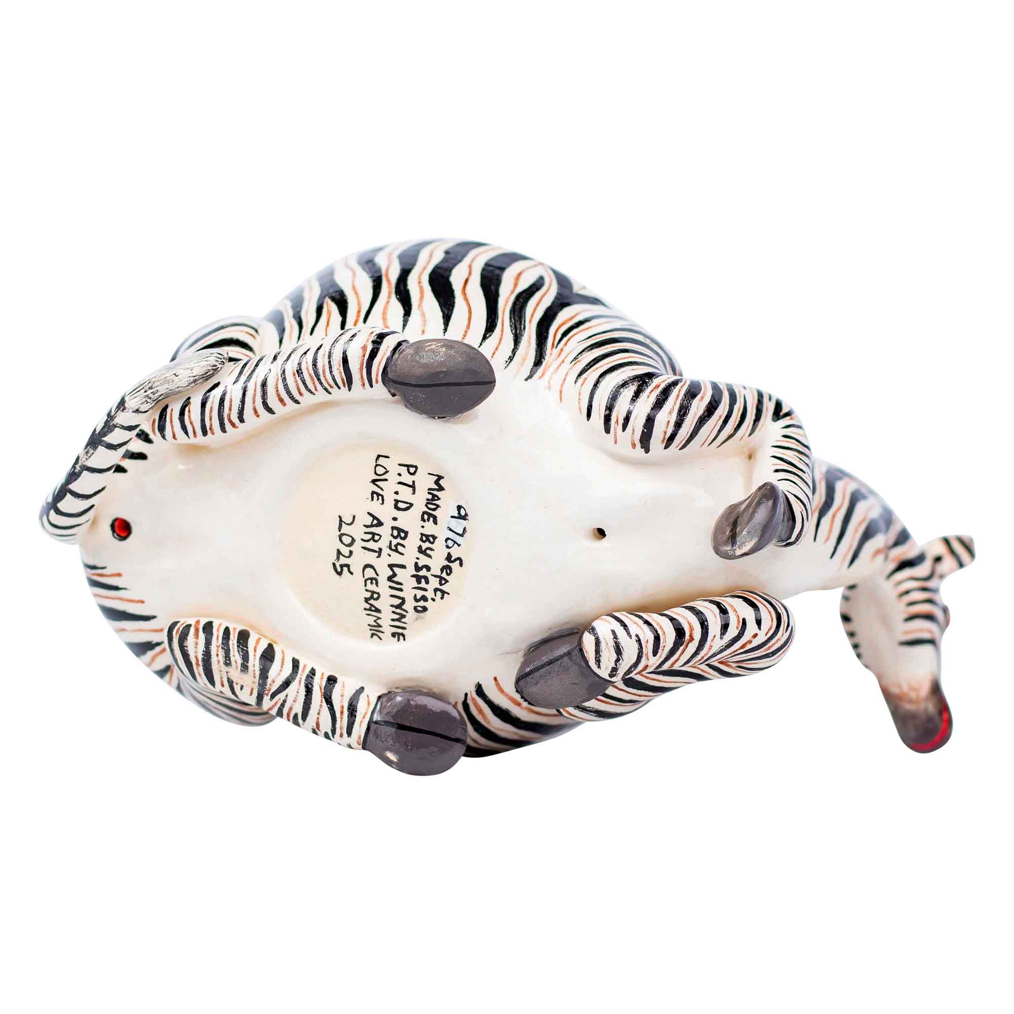 Zebra peanut bowl