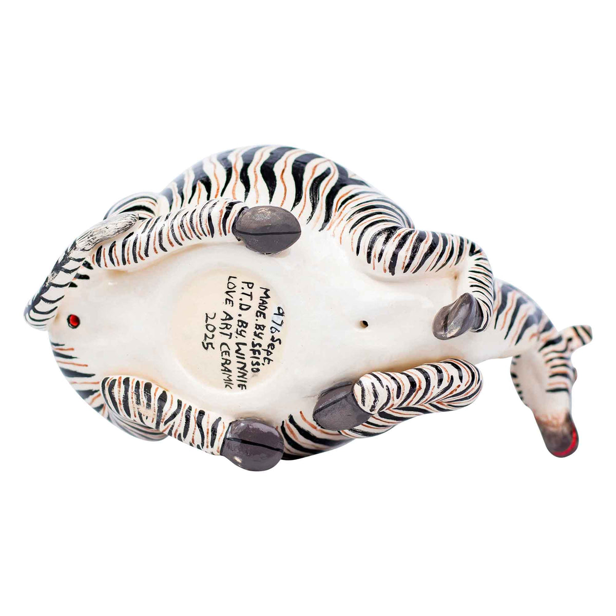 Zebra peanut bowl
