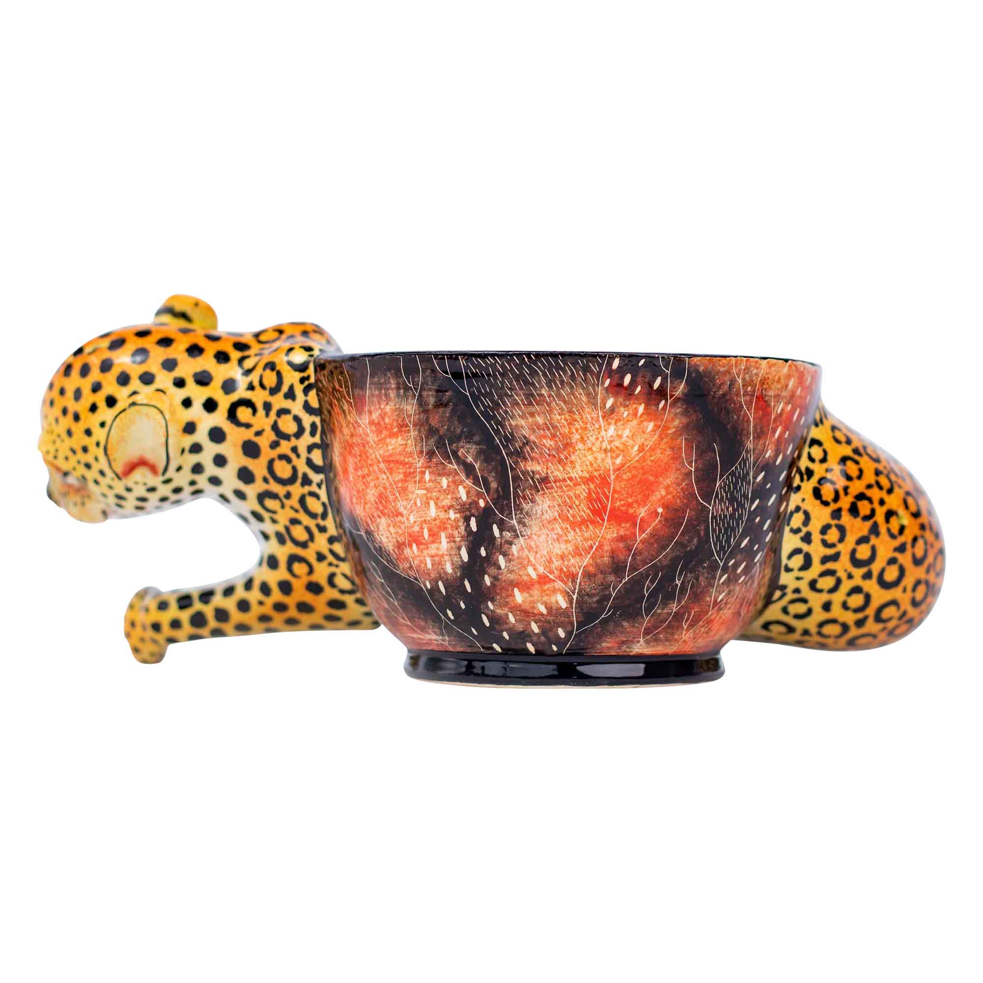 Leopard peanut bowl