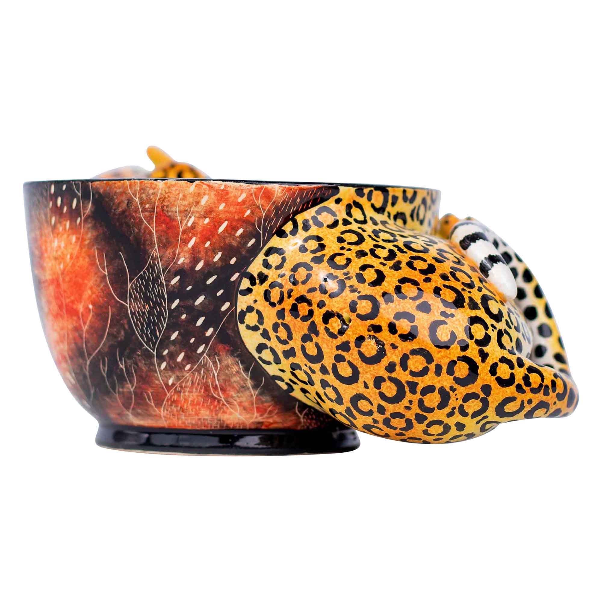 Leopard peanut bowl