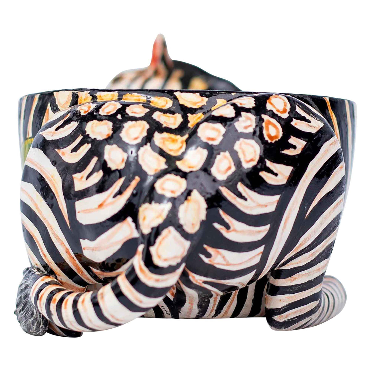 Zebra peanut bowl