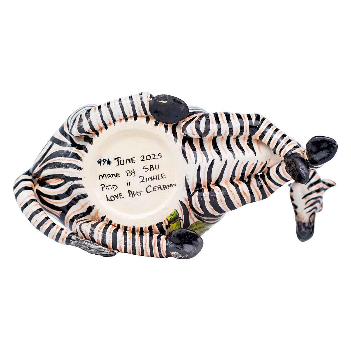 Zebra peanut bowl