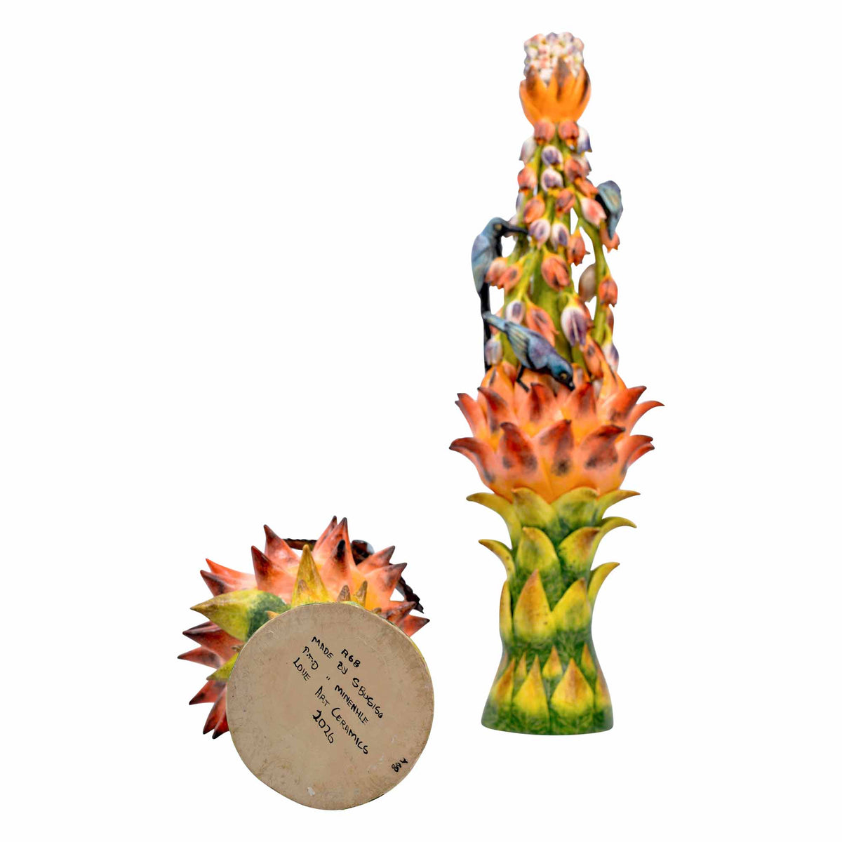 Pair Of Protea Candlesticks