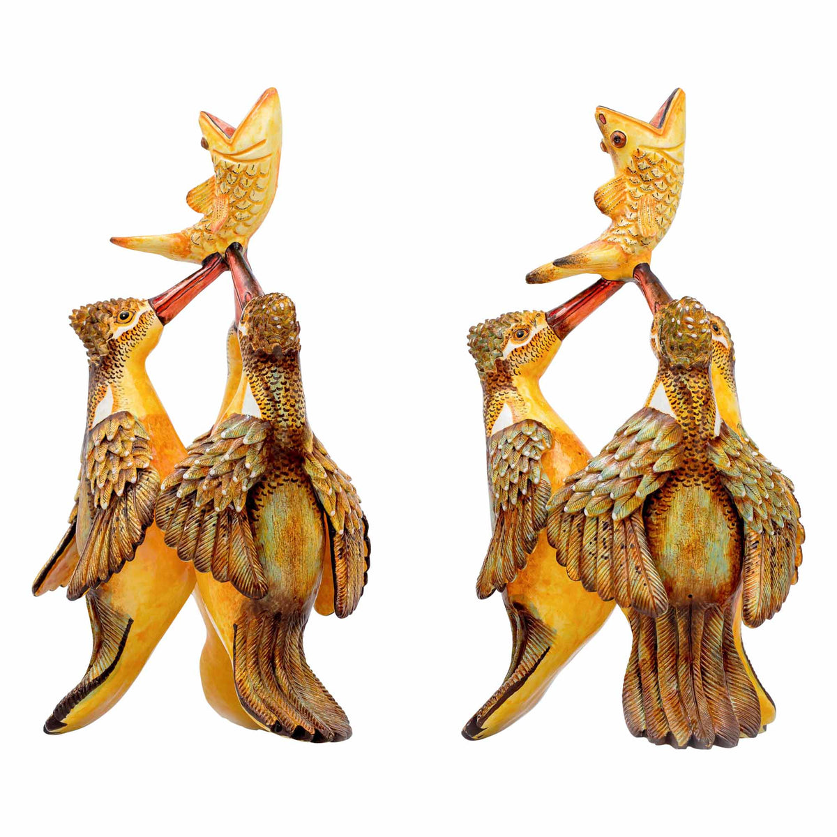 Pair Of Kingfisher Candlesticks