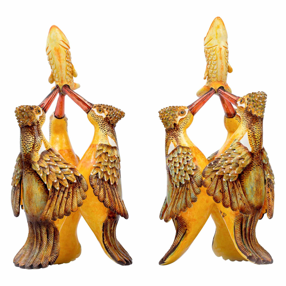 Pair Of Kingfisher Candlesticks