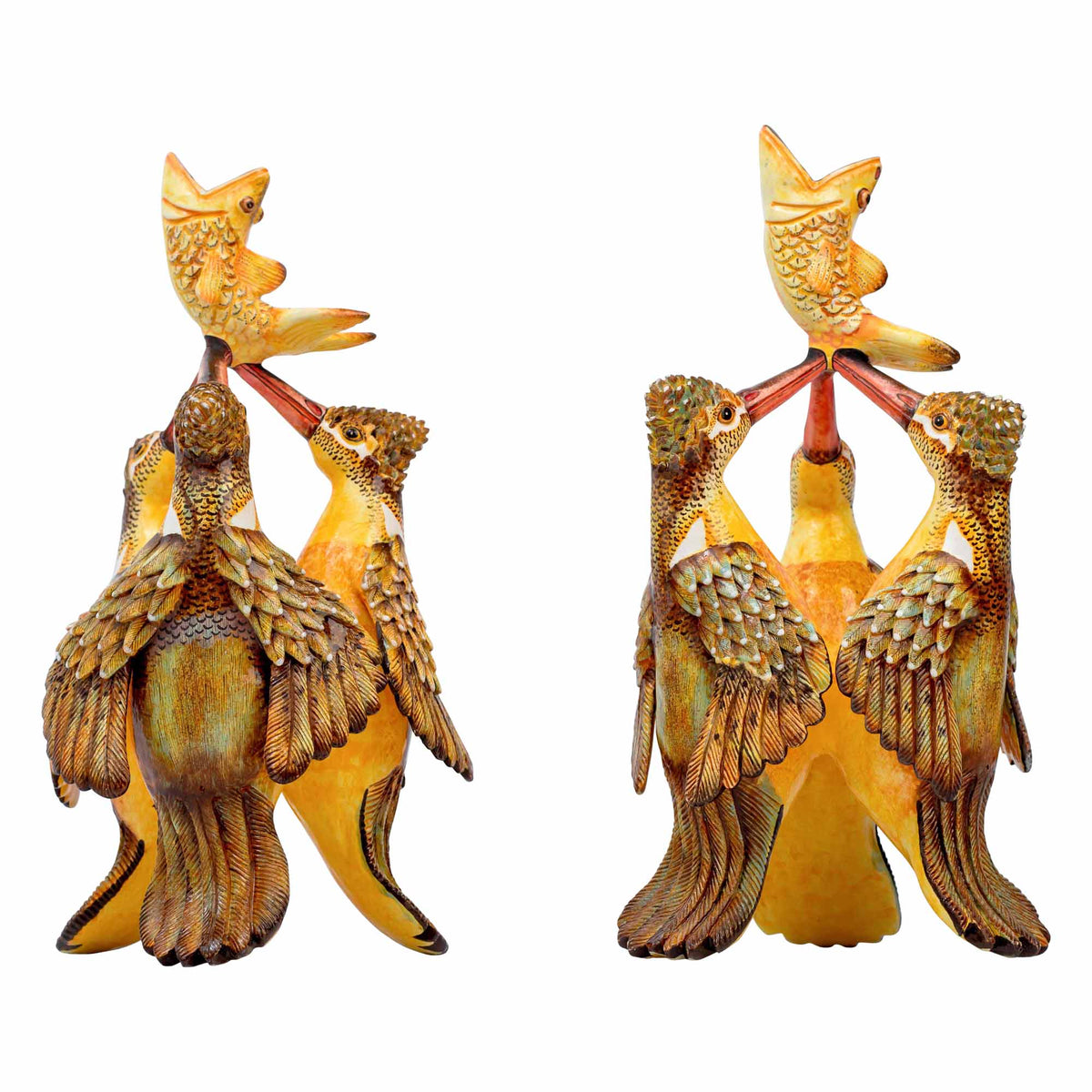 Pair Of Kingfisher Candlesticks