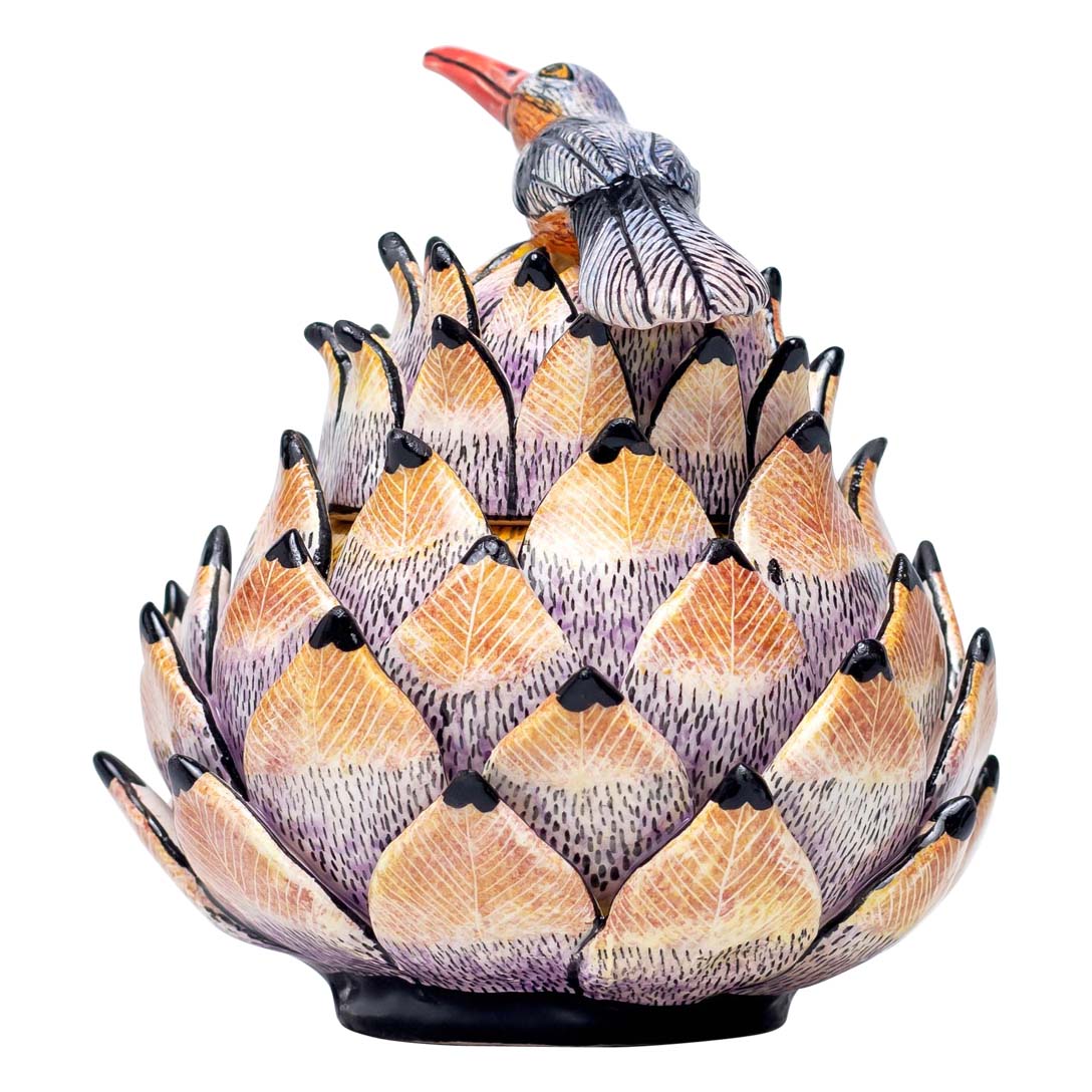 Protea, bird jewelry box