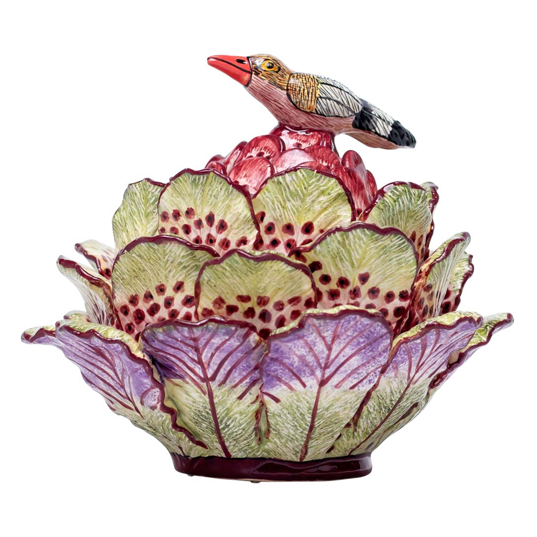 Protea, bird jewelry box