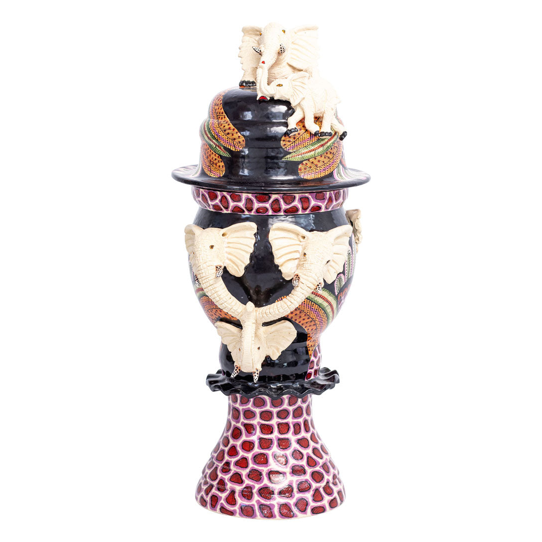 Elephant urn