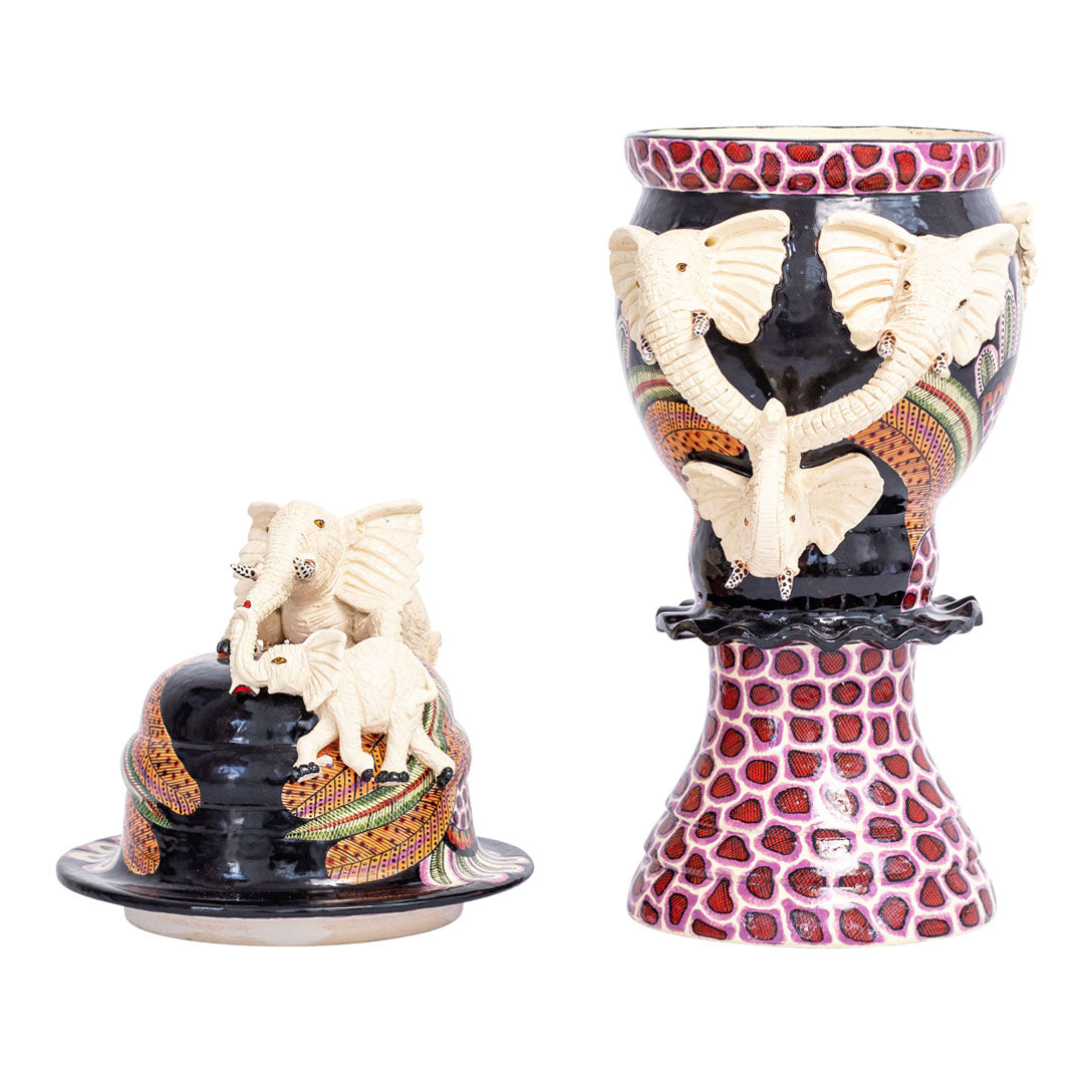 Elephant urn