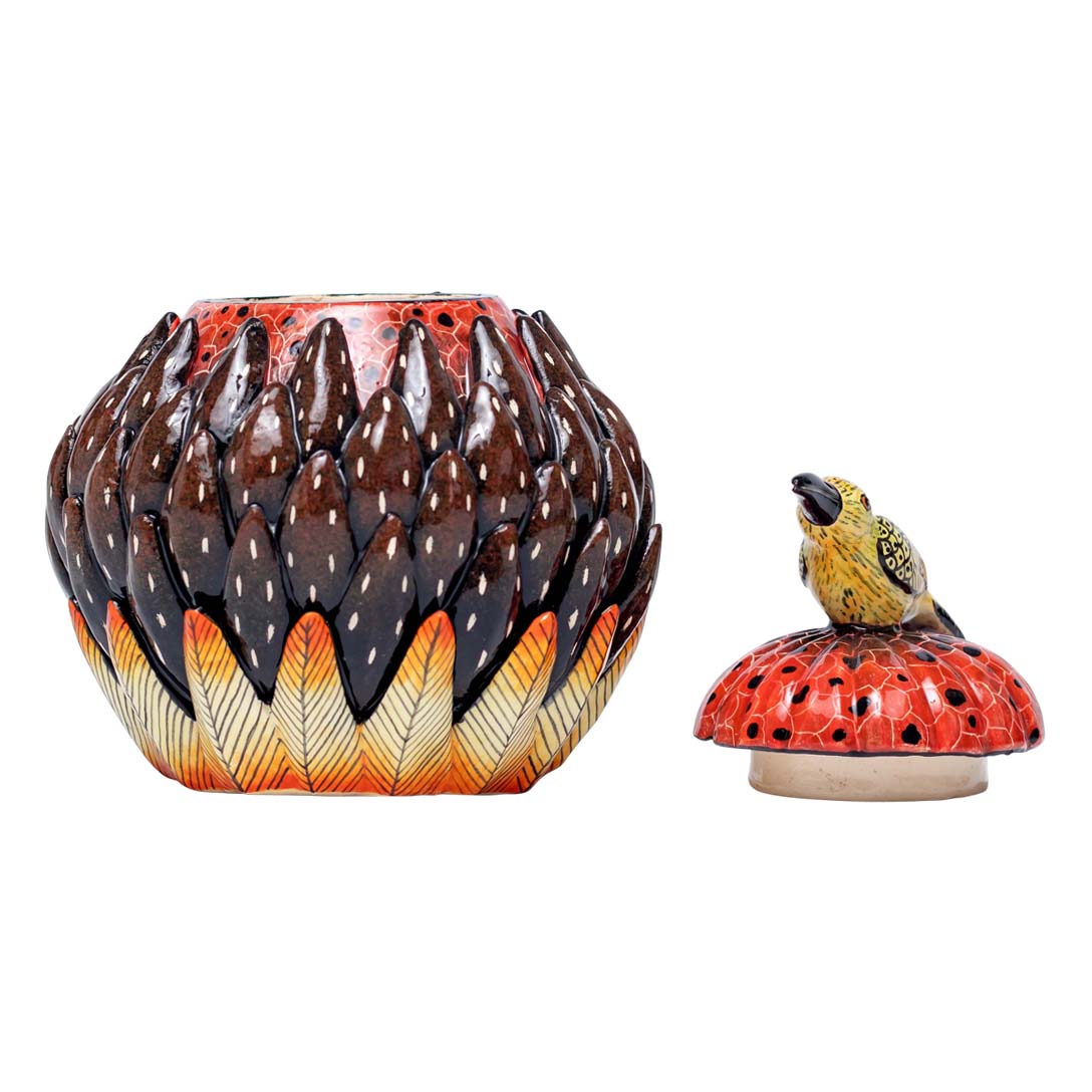 Protea, bird jewelry box