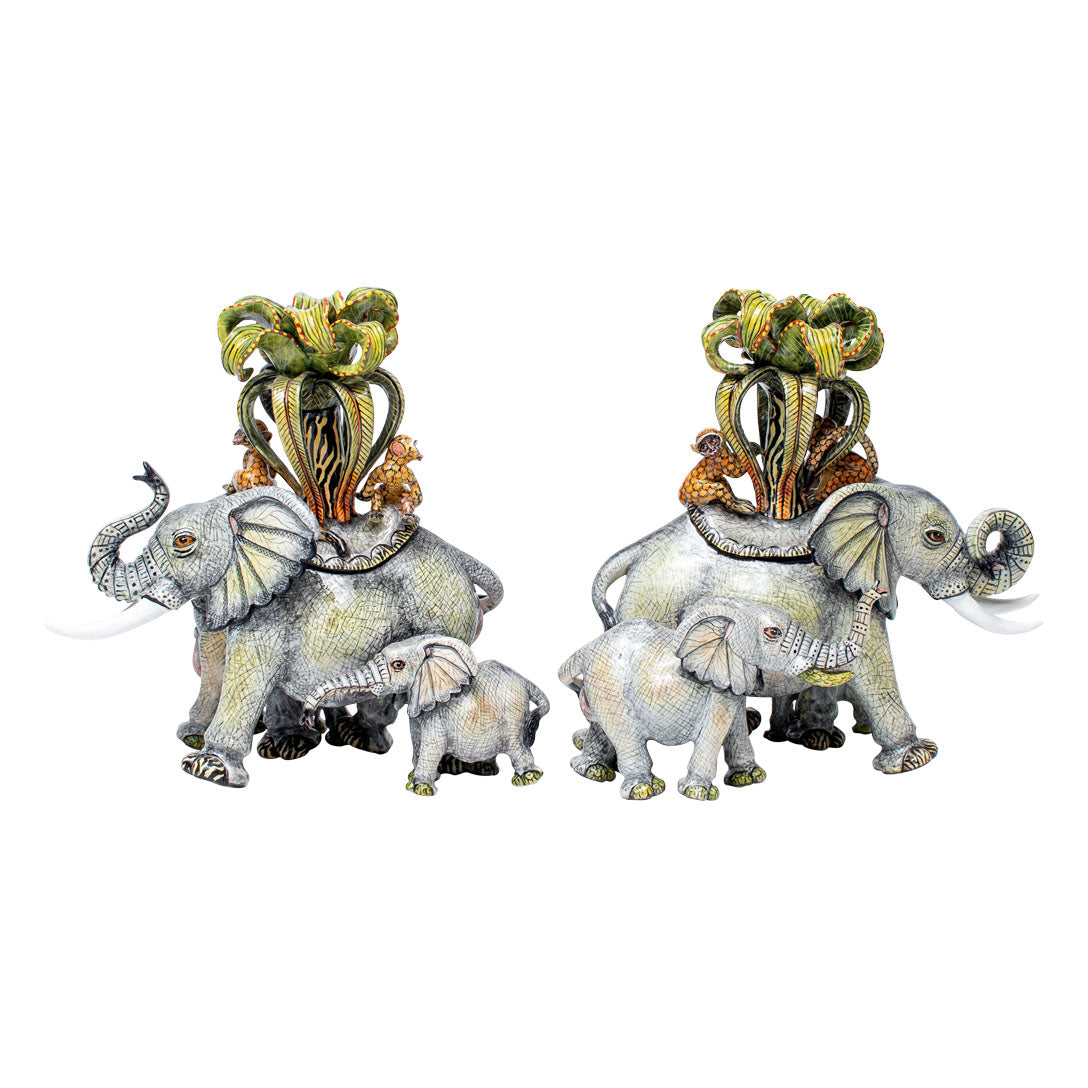 Elephant candlesticks