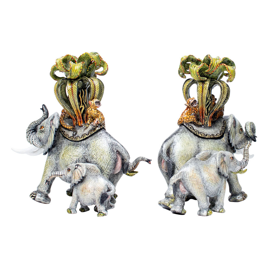 Elephant candlesticks