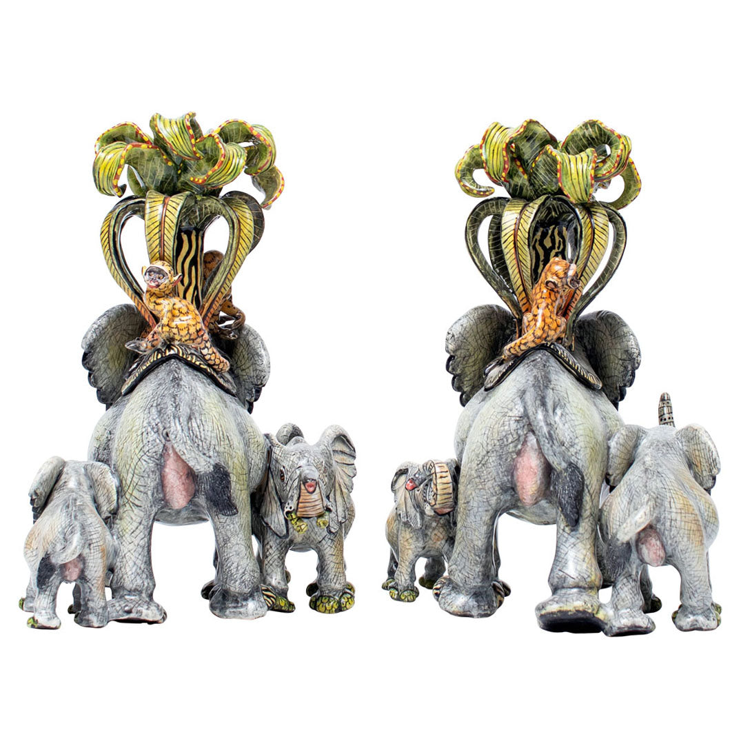 Elephant candlesticks