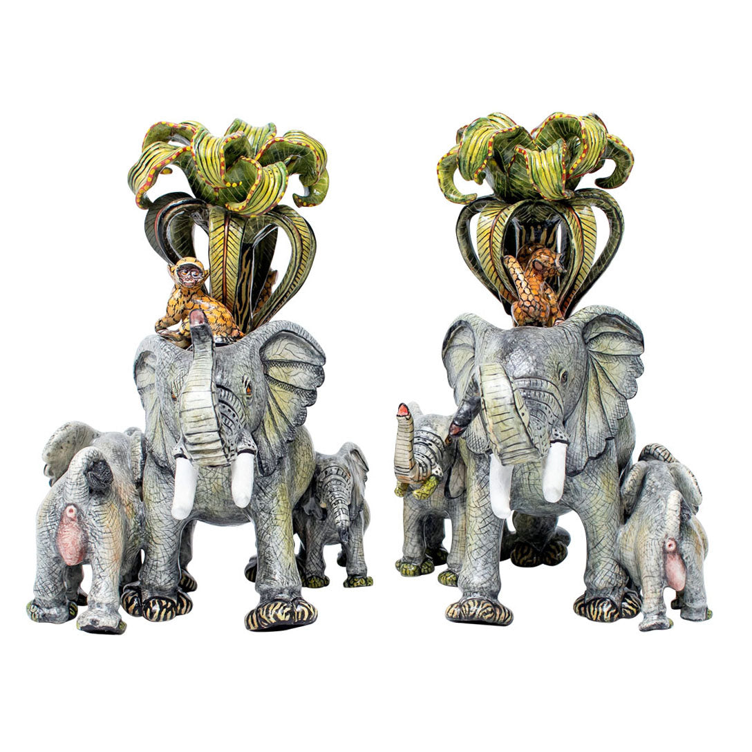 Elephant candlesticks