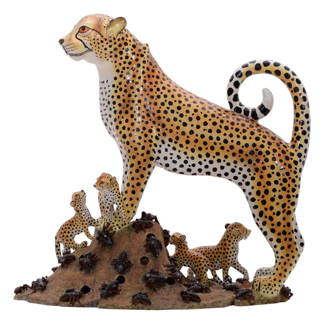 Cheetah sculpture