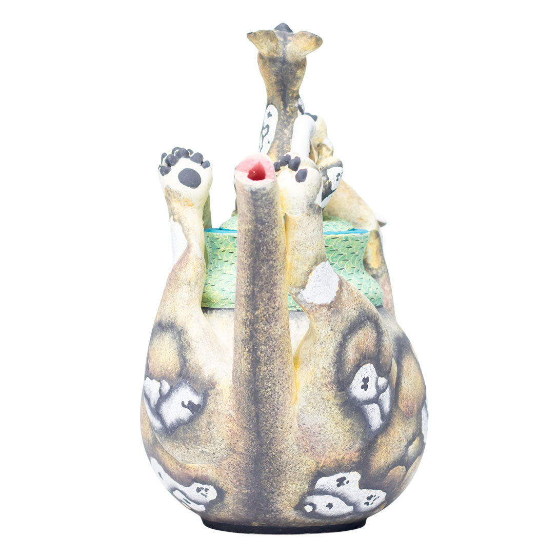 Wild dog teapot