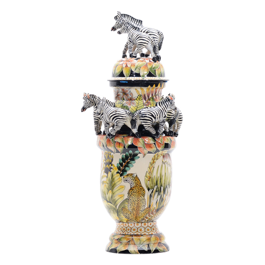 Zebra urn