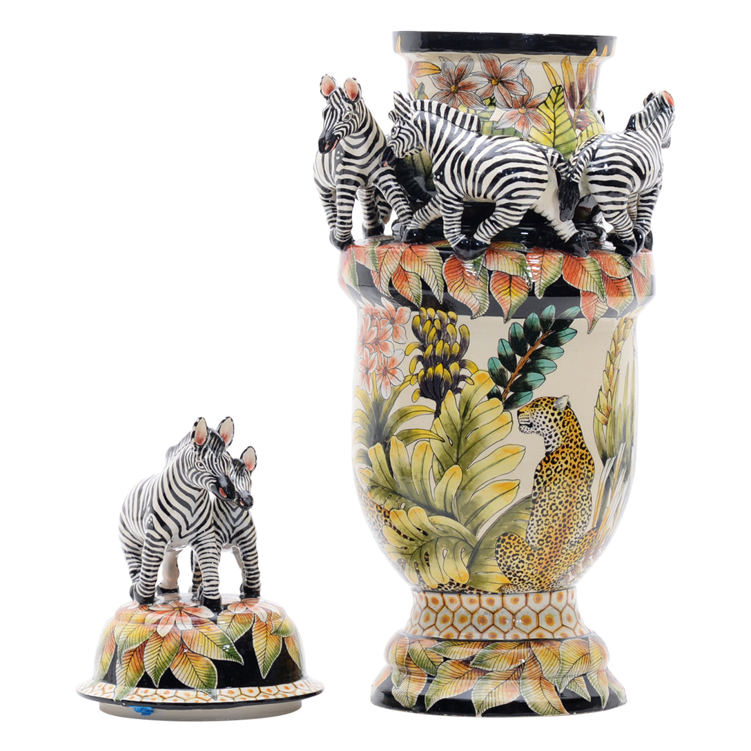 Zebra urn