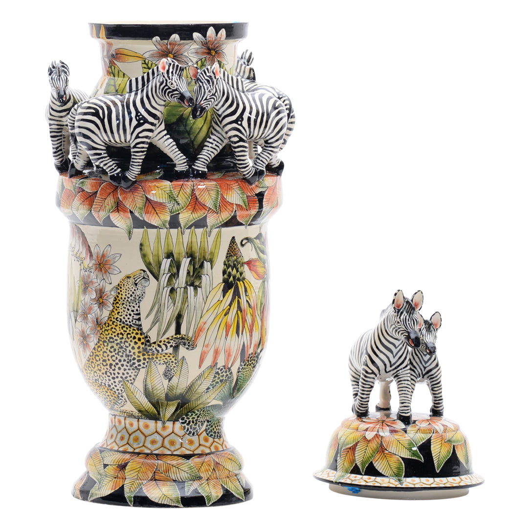 Zebra urn