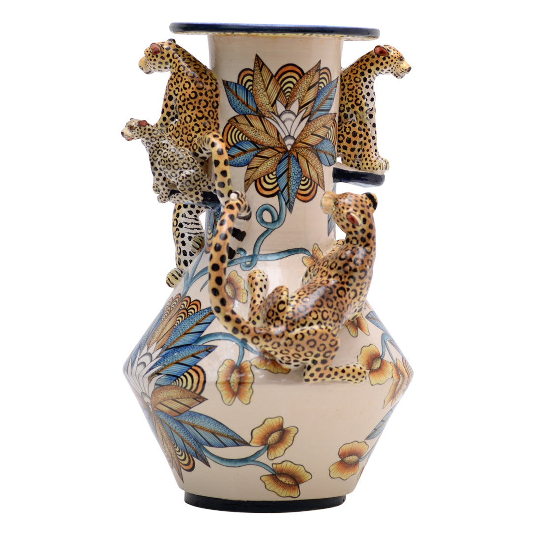 Leopard vase
