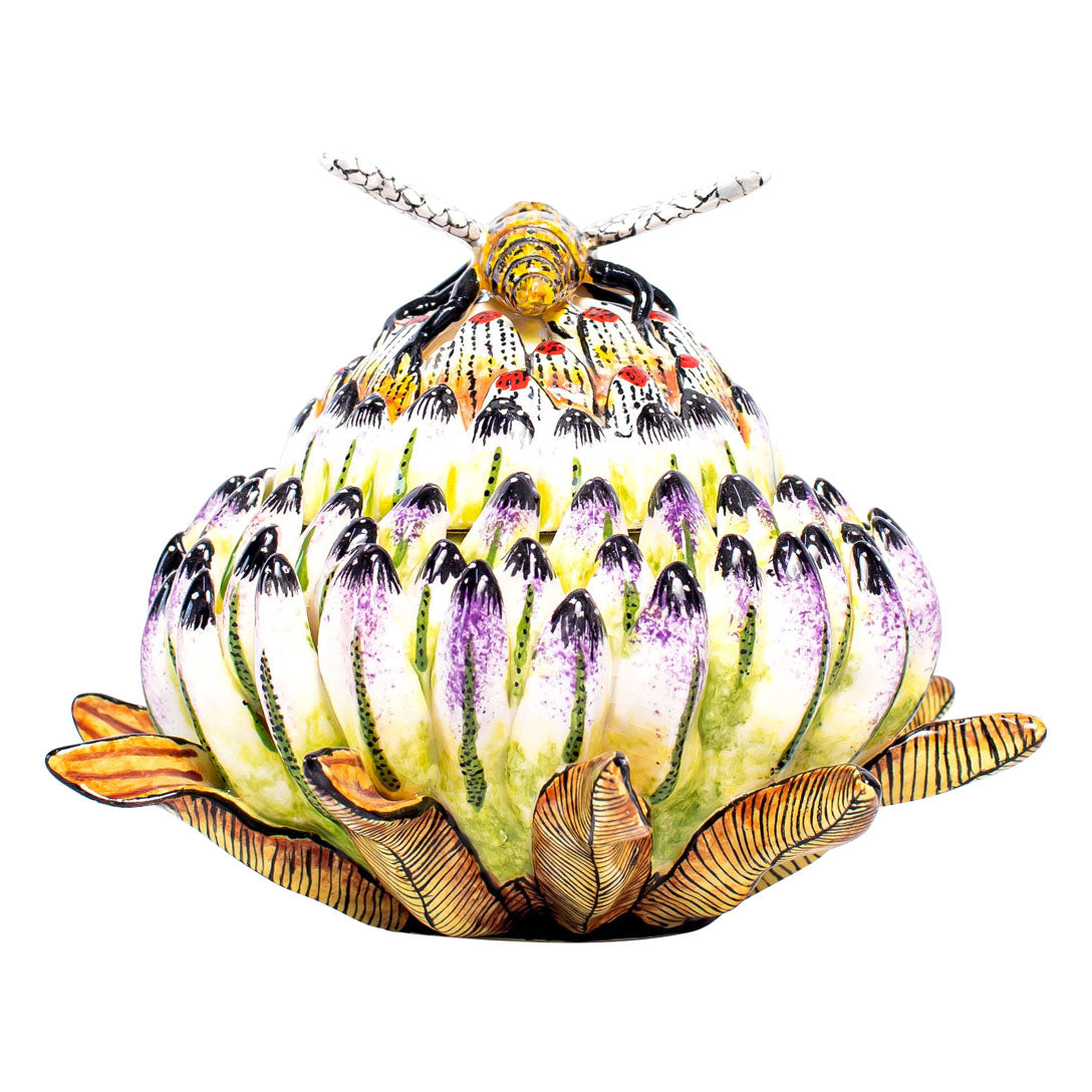 Protea bee jewelry box