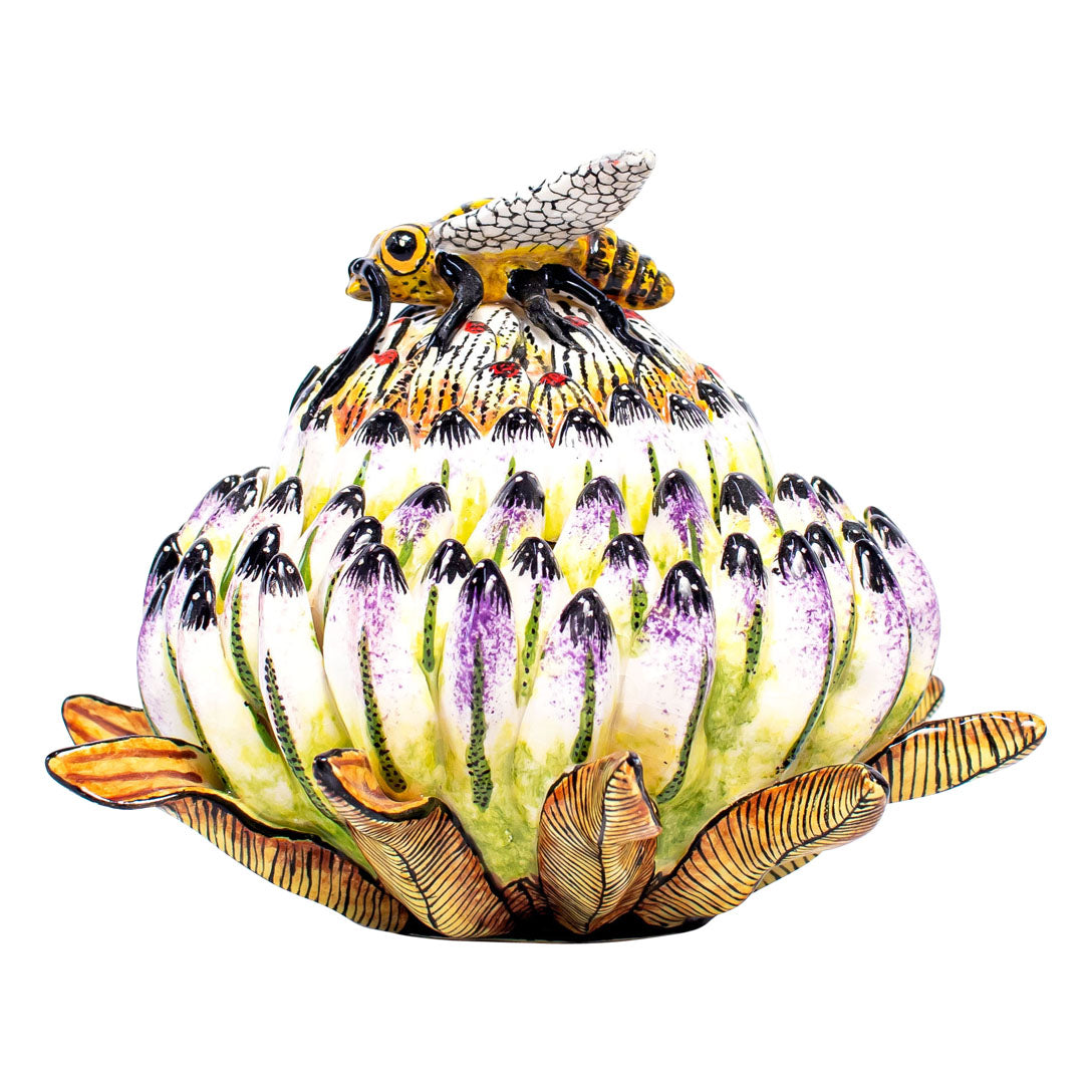 Protea bee jewelry box