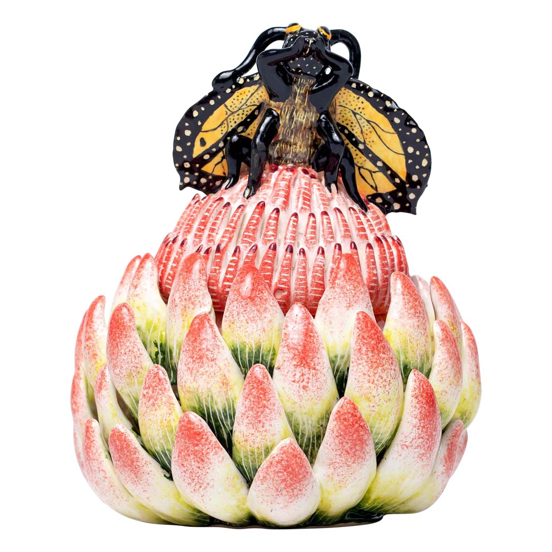 Protea, butterfly jewelry box