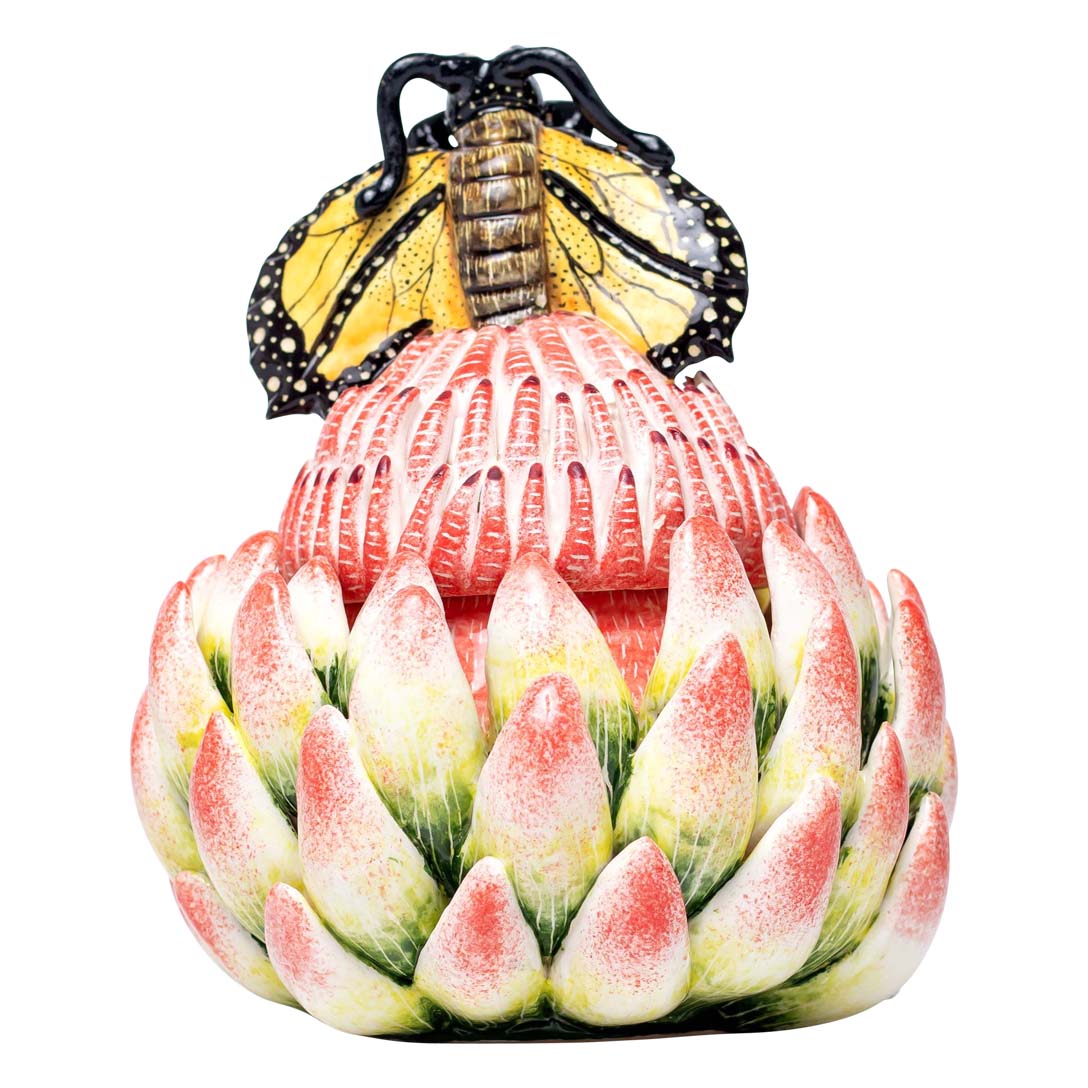 Protea, butterfly jewelry box