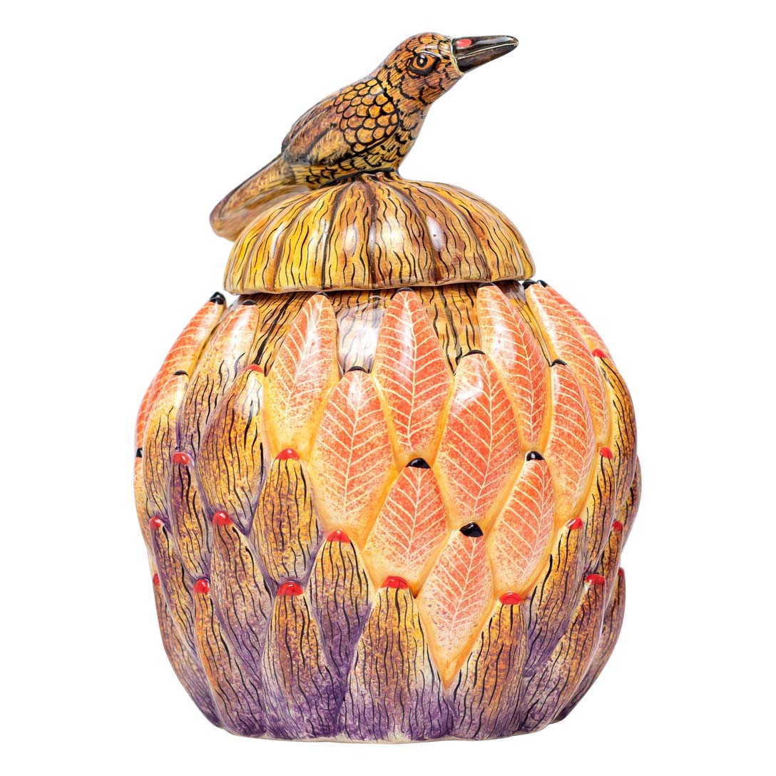 Protea, bird jewelry box