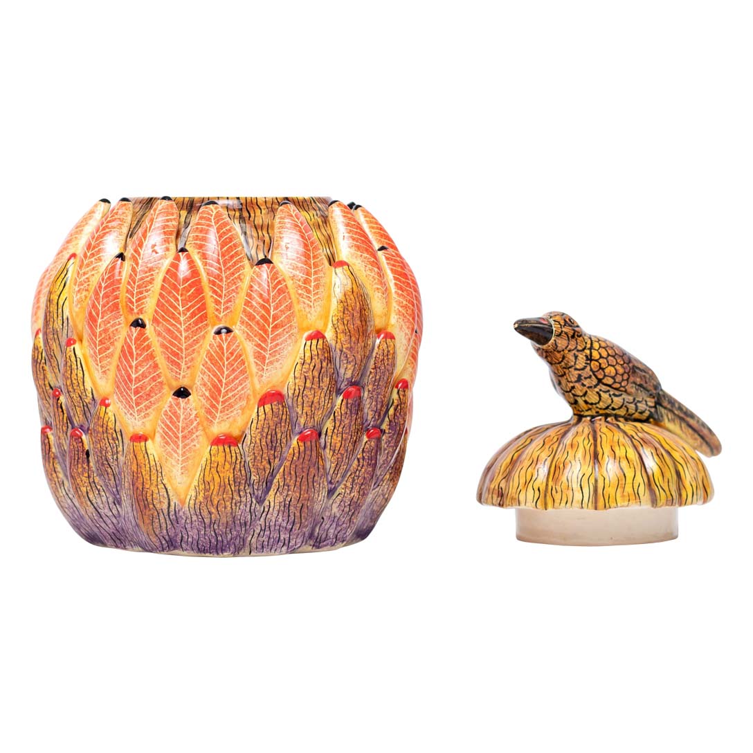 Protea, bird jewelry box