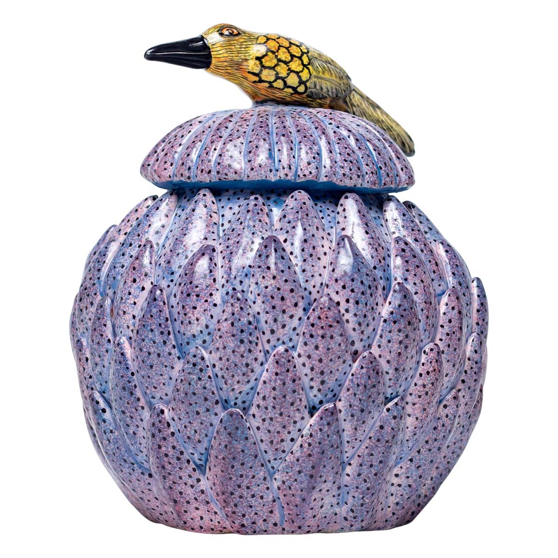 Protea, bird jewelry box