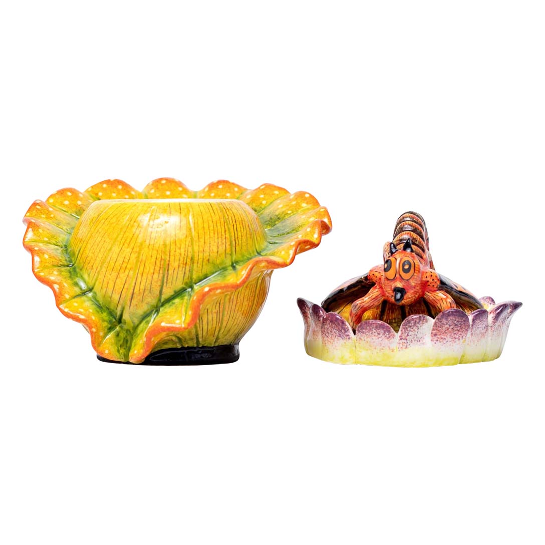 Water lily, dragonfly jewelry box