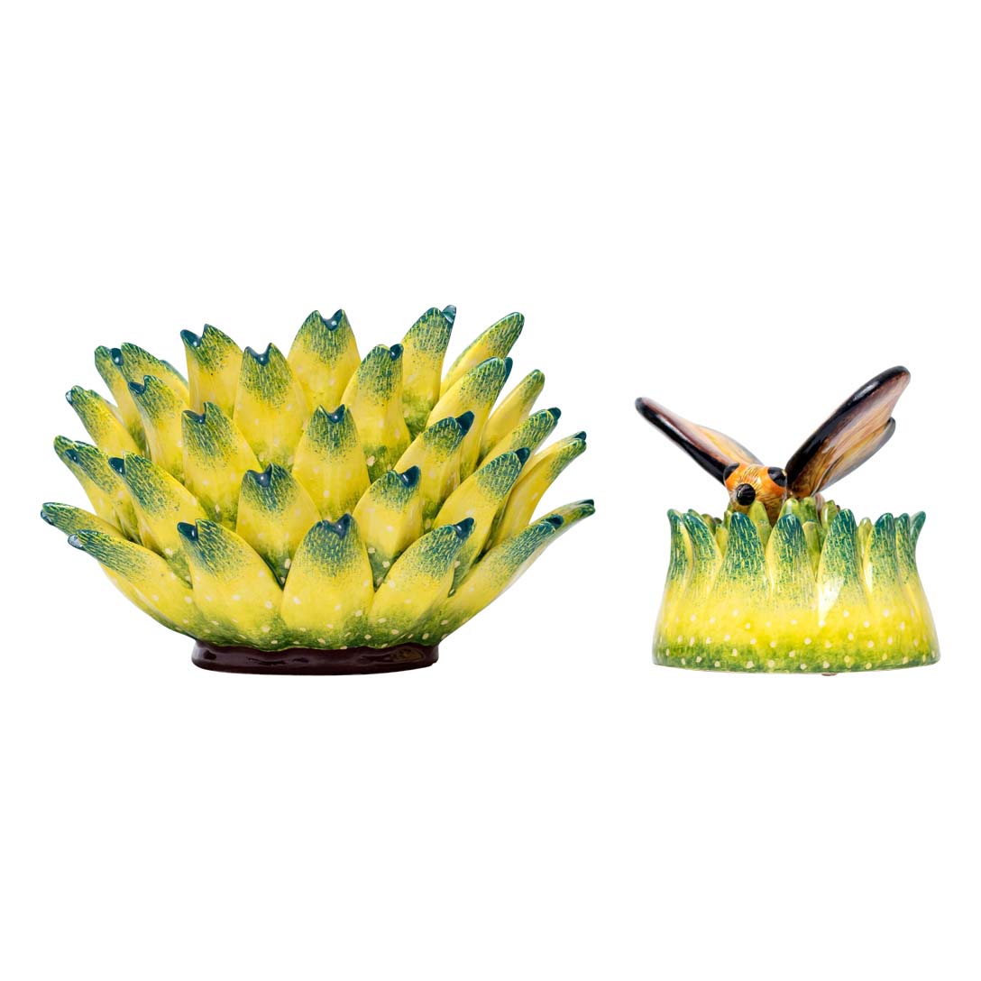 Succulent butterfly jewelry box