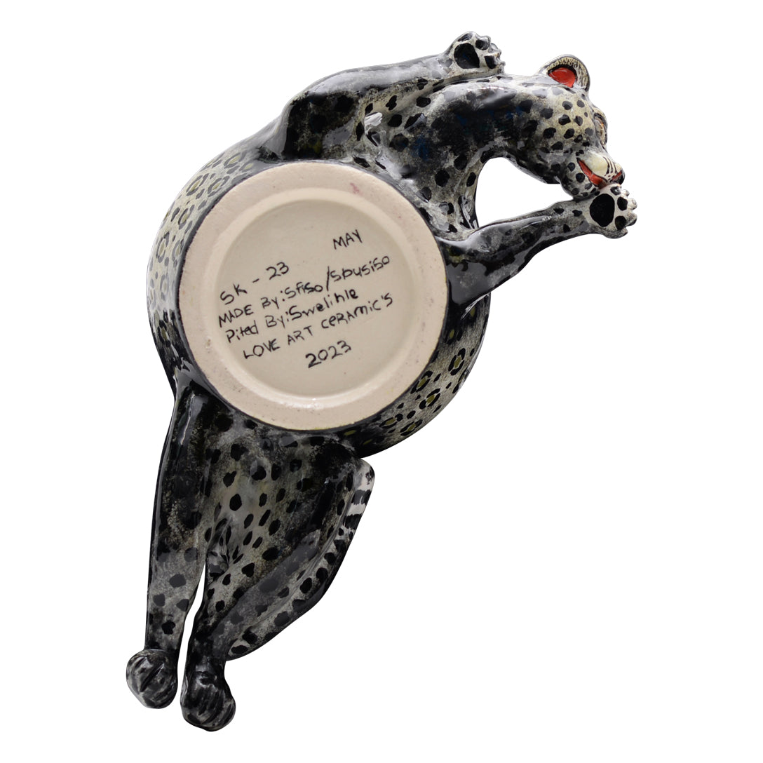 Black leopard jewelry box