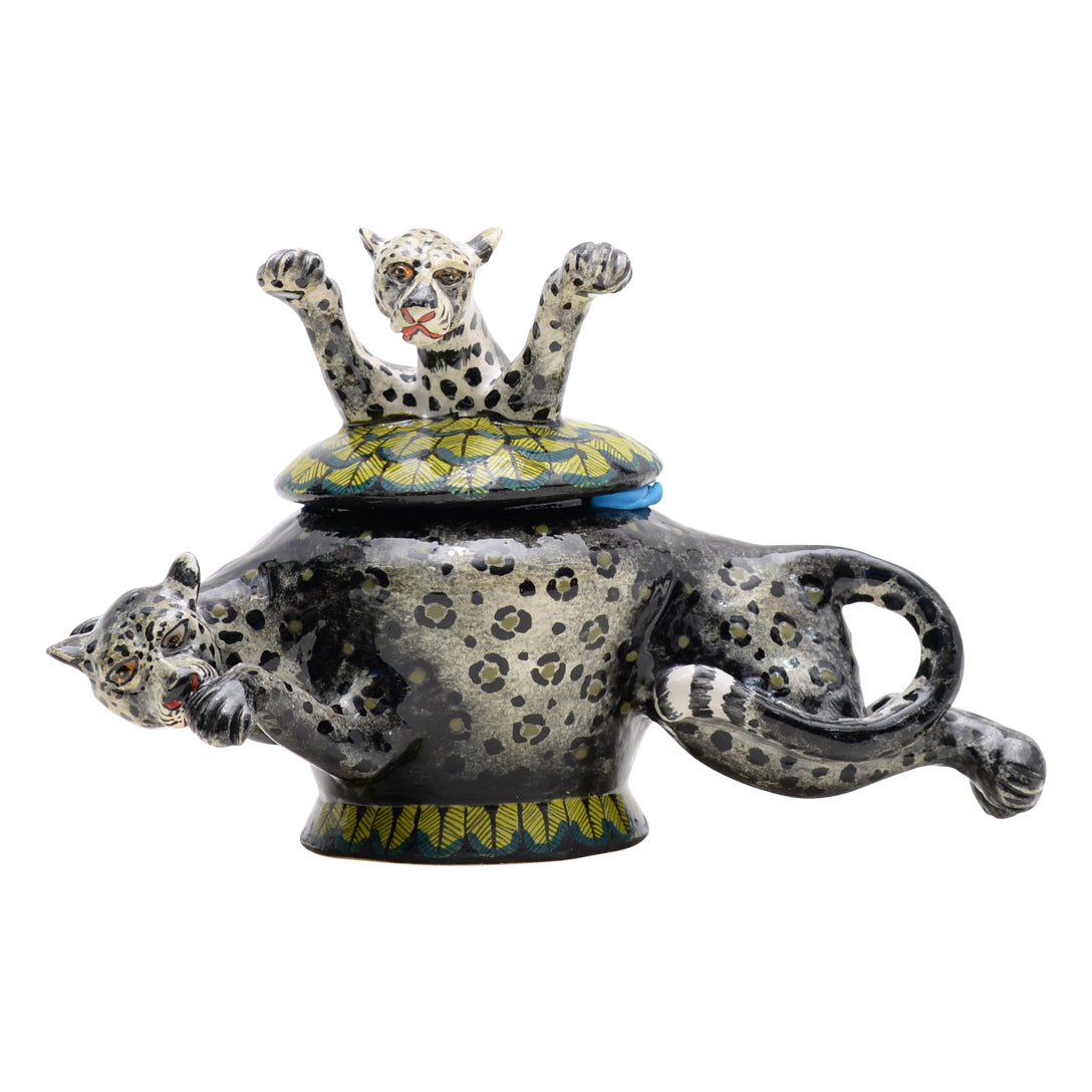 Black leopard jewelry box