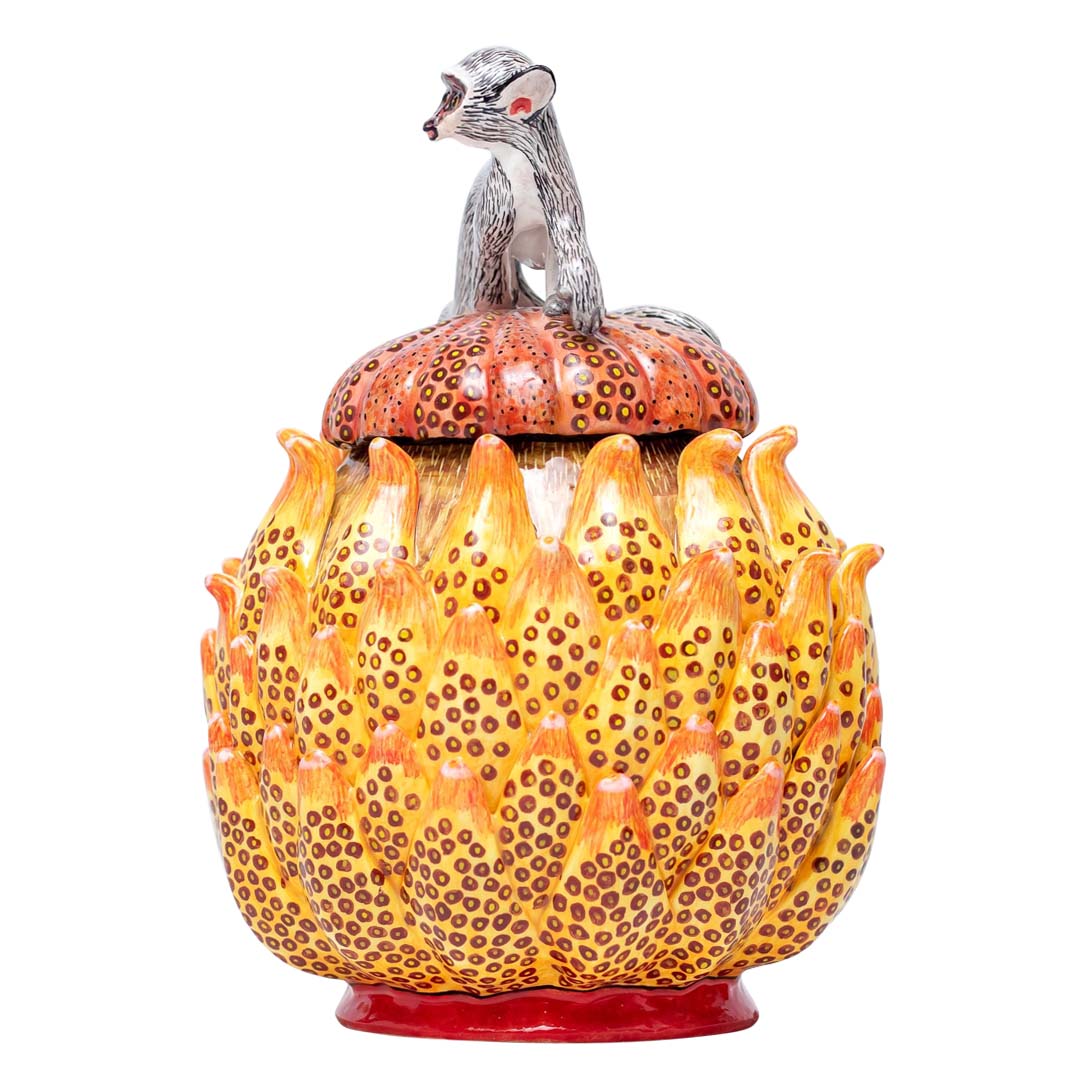 Protea, monkey jewelry box