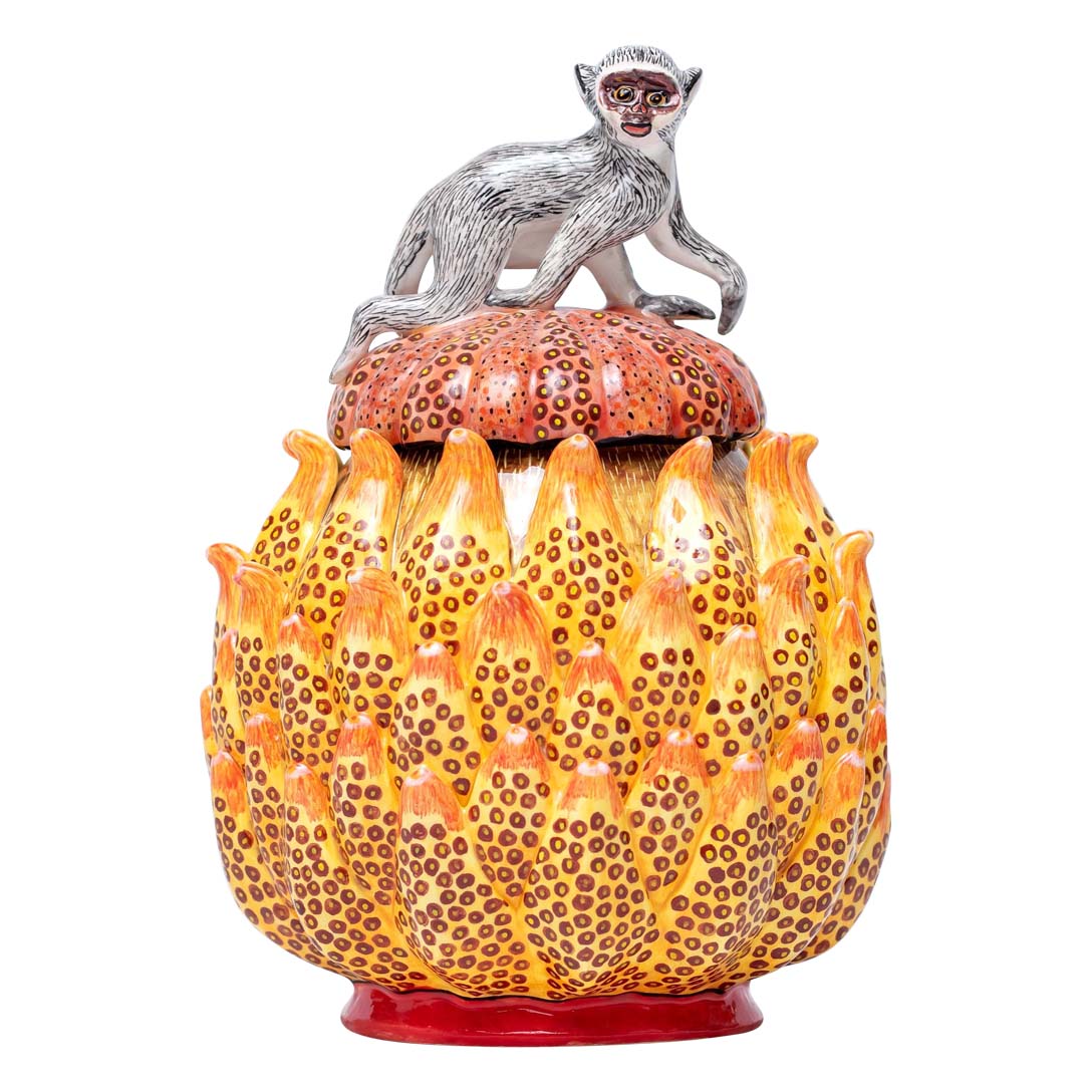 Protea, monkey jewelry box