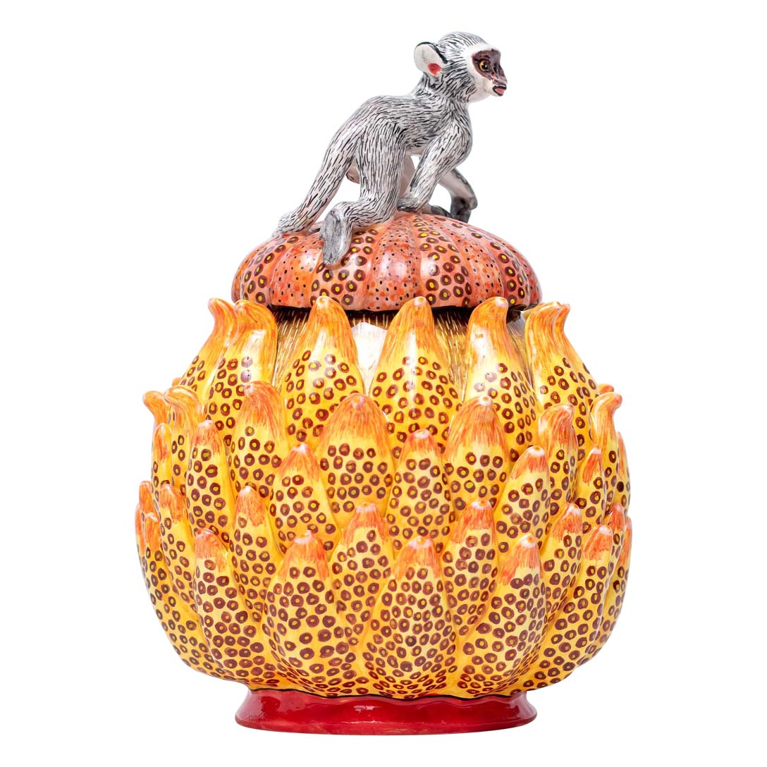 Protea, monkey jewelry box