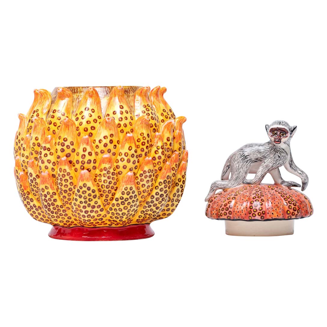 Protea, monkey jewelry box