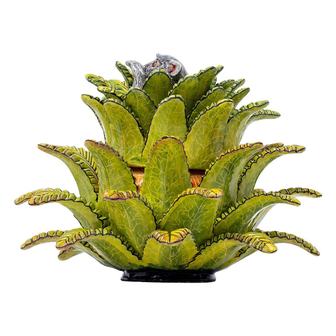 Aloe, monkey, green jewelry box
