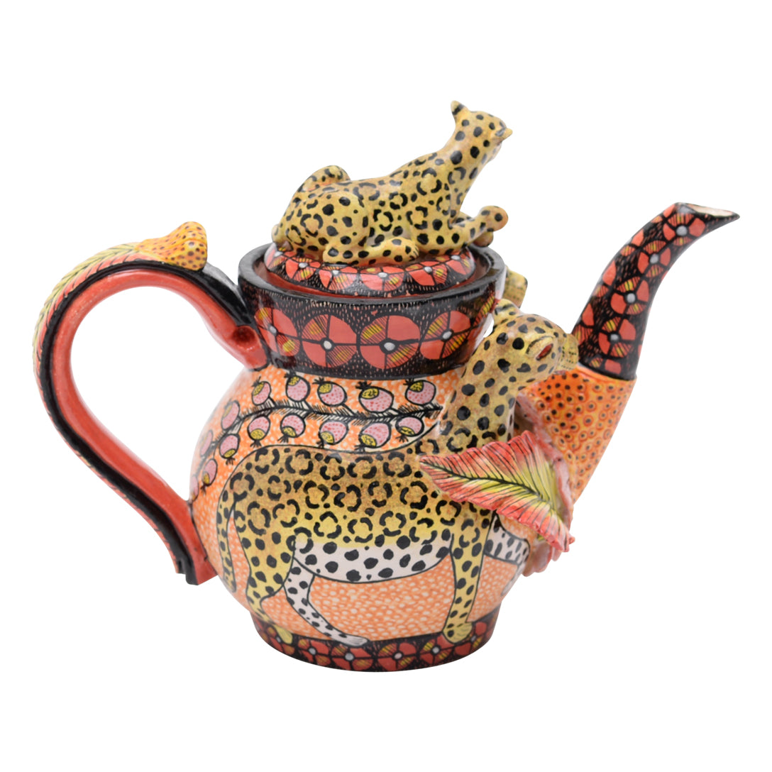 Leopard teapot