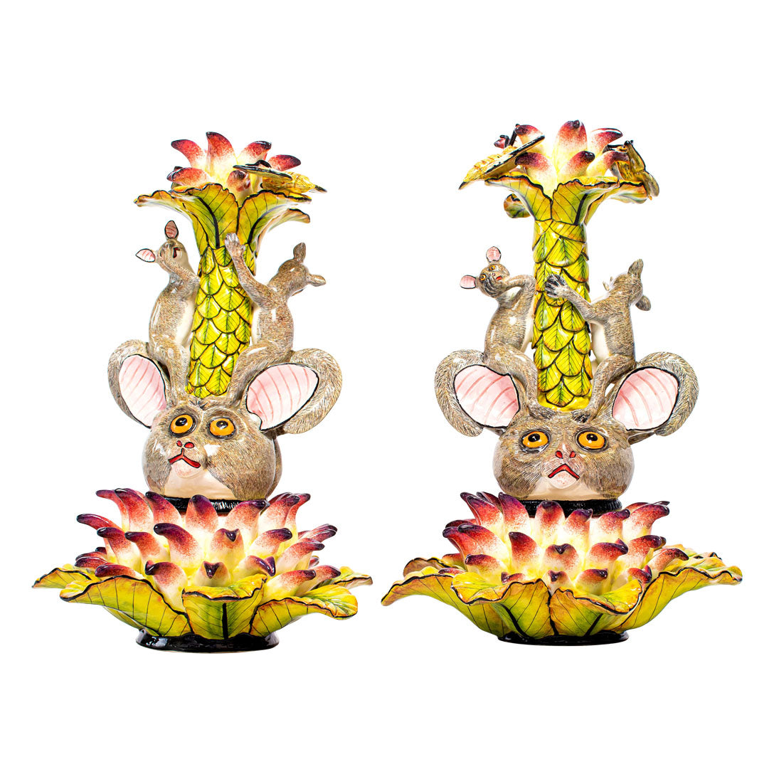 Bushbaby candlesticks