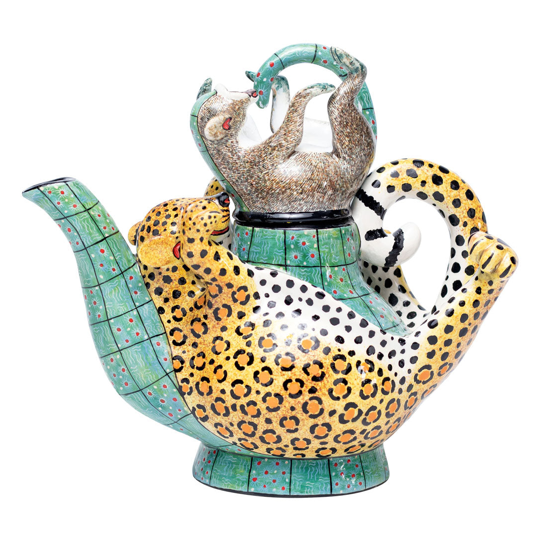 Leopard teapot