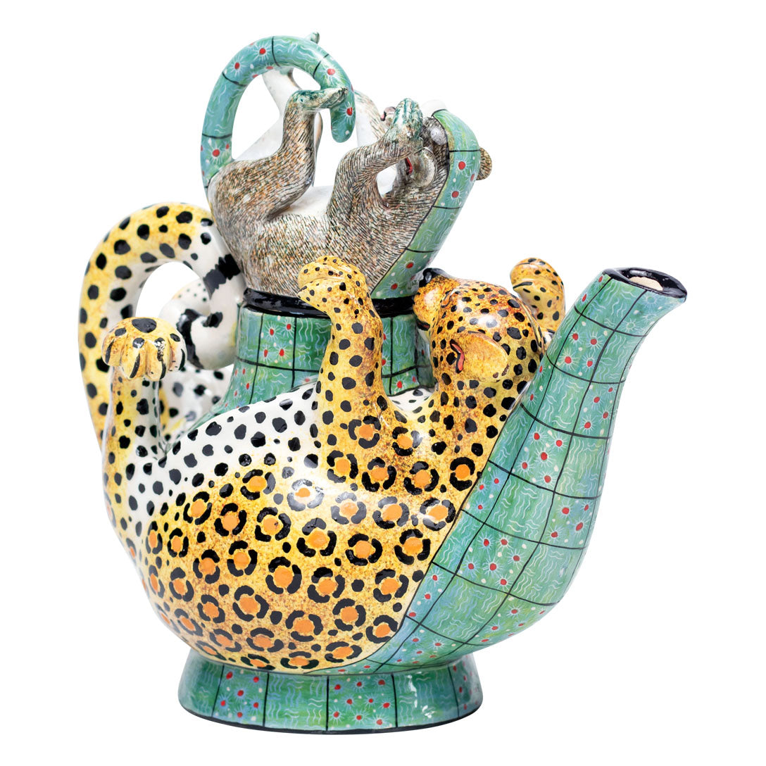 Leopard teapot