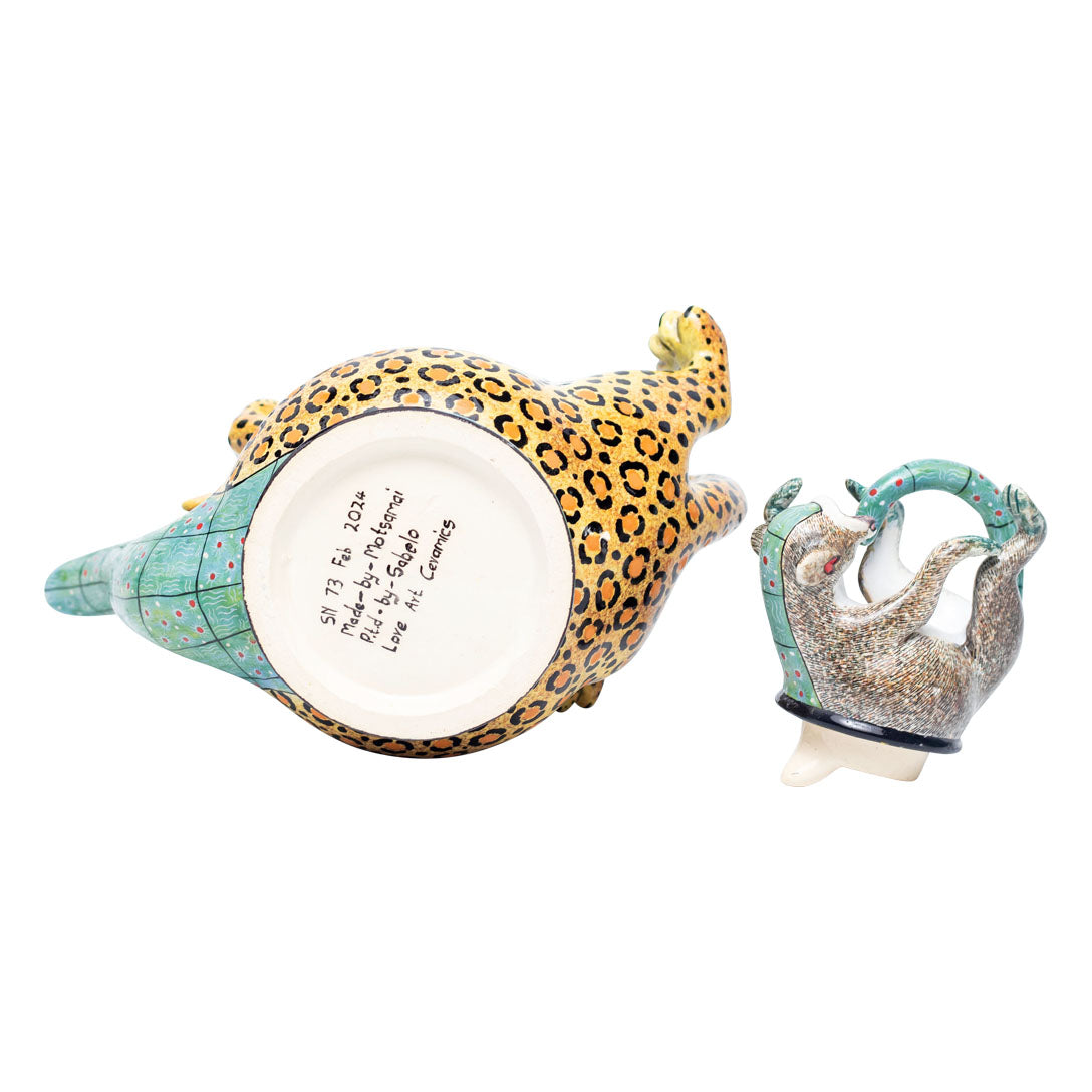 Leopard teapot