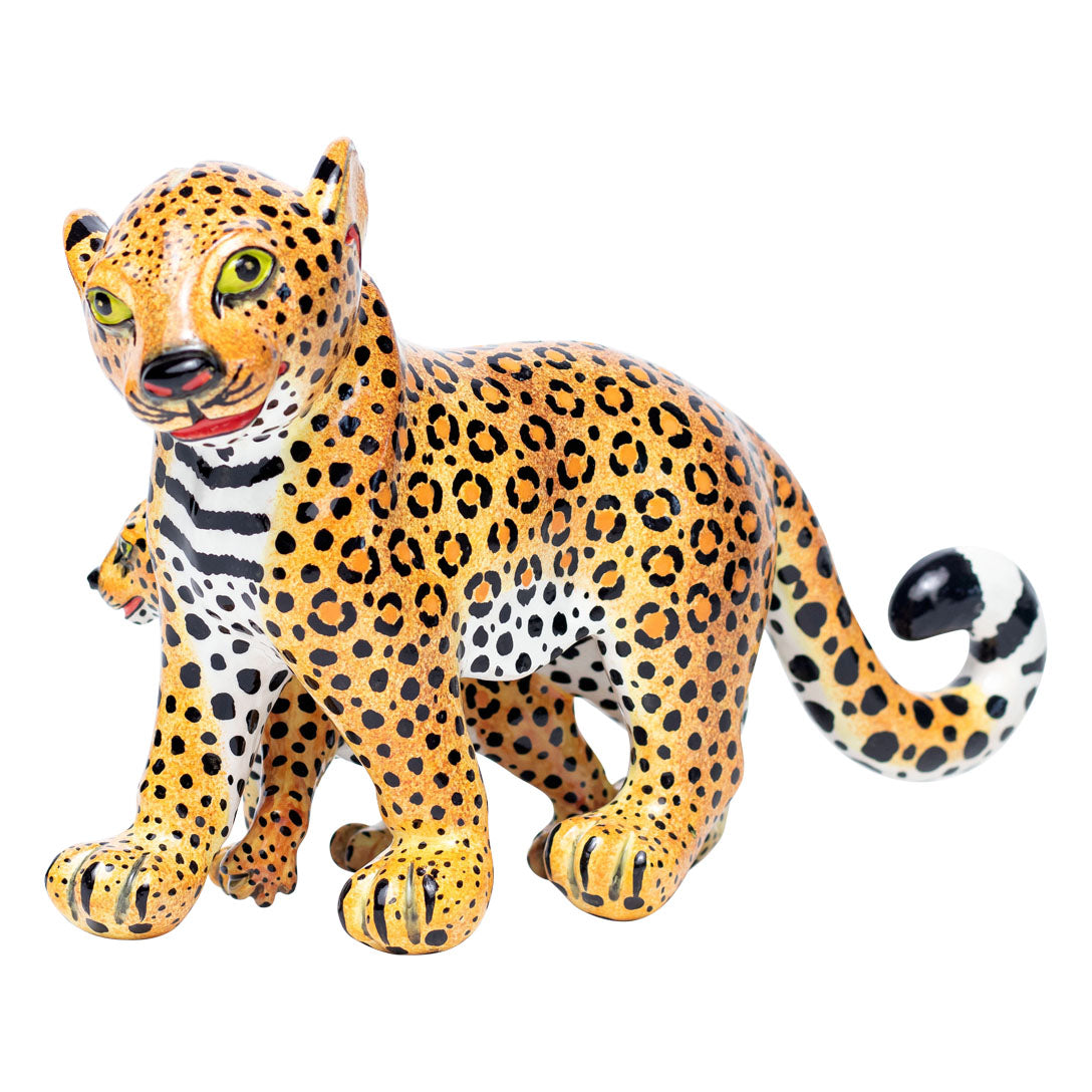 Leopard sculpture