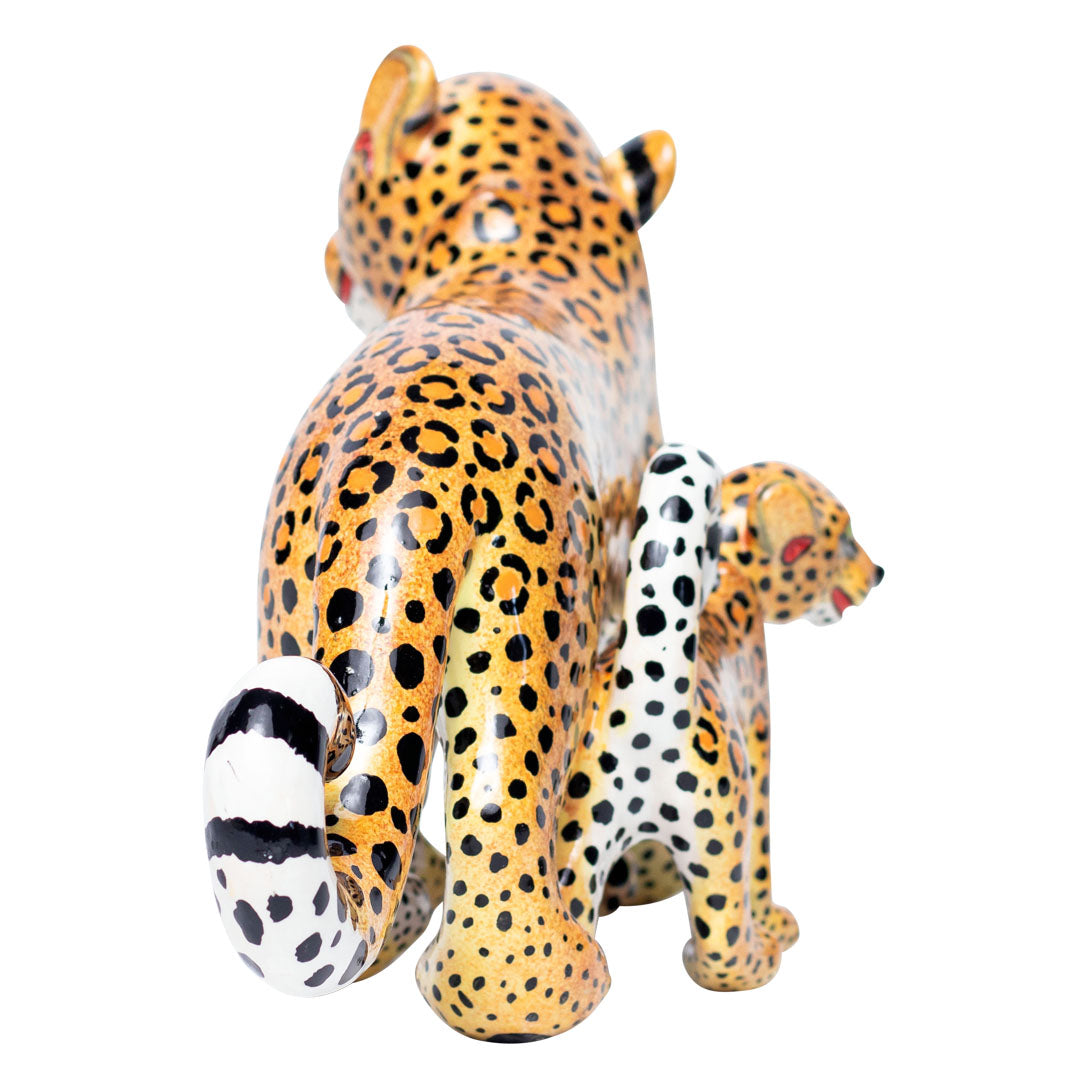 Leopard sculpture